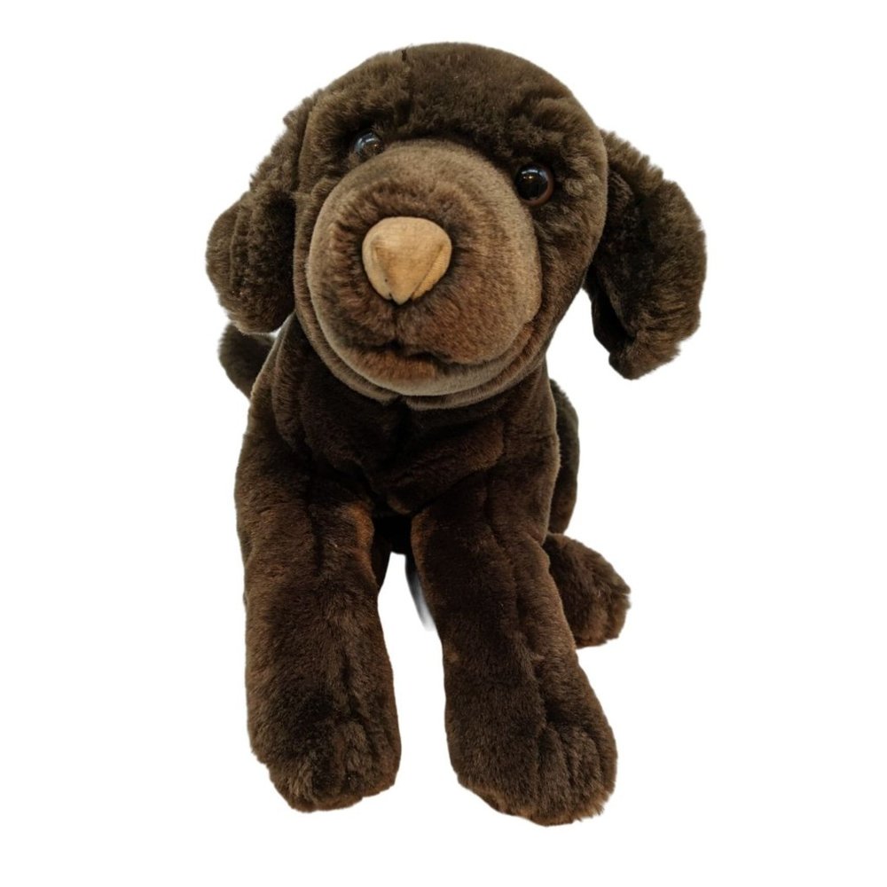 Chocolate Lab Plush Realistic 16 by 9.5 Inches Toys R Us